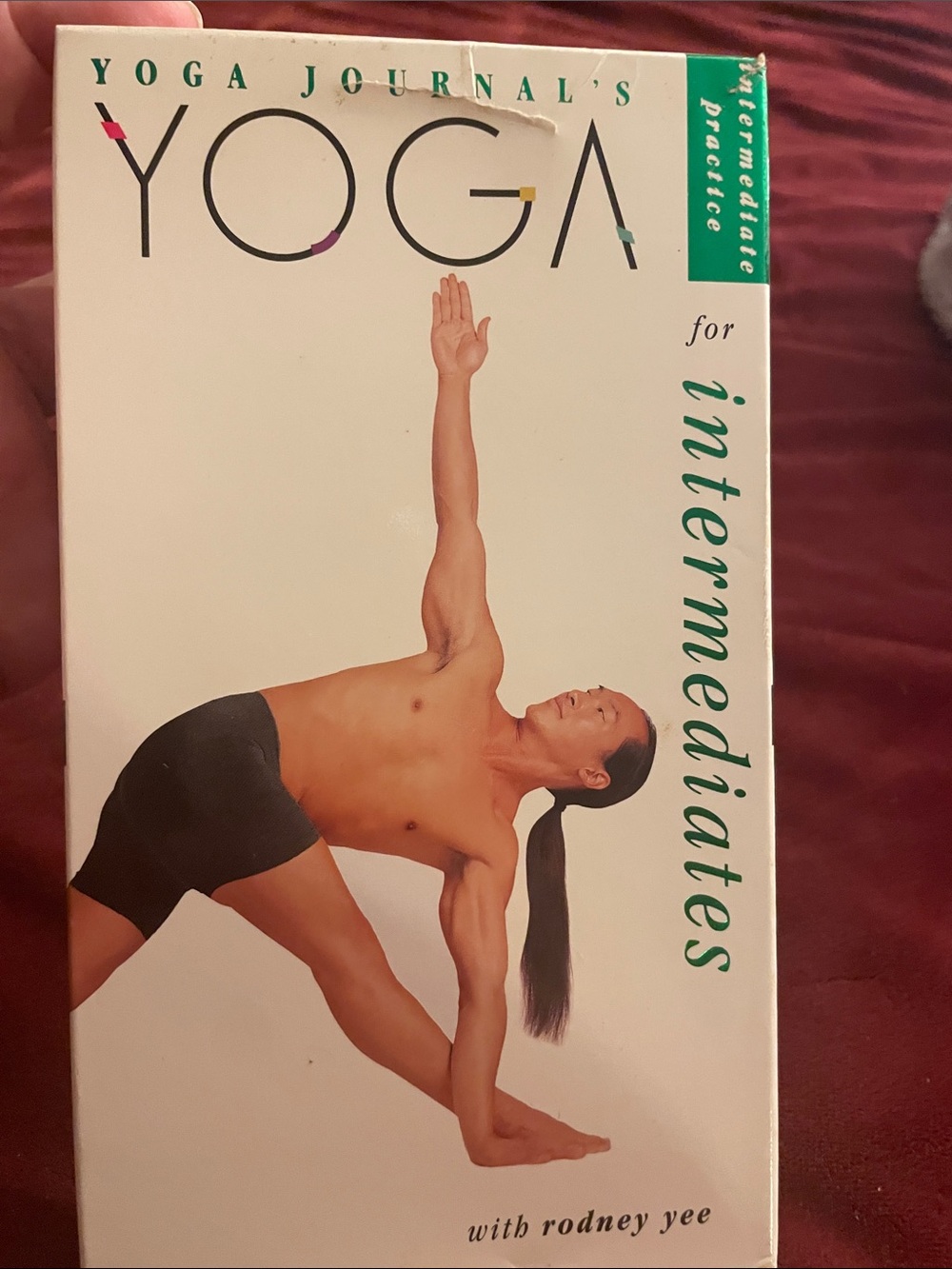 Yoga Journal's YOGA for Intermediates VHS with Rodney Yee - White & Teal